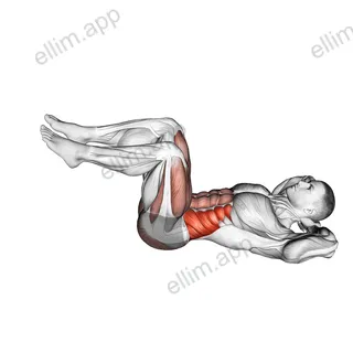 Air bike exercise targeting Waist and Obliques