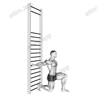 Arms Stretch On A Support exercise targeting Upper Arms