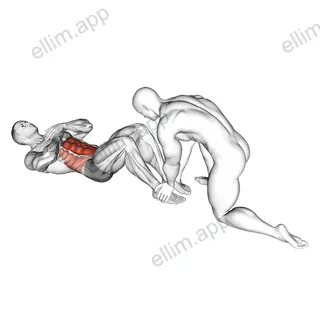 Assisted Sit-Up exercise targeting Waist and Rectus Abdominis