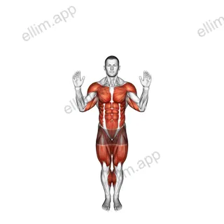 Back Kick Overhead Press exercise targeting Plyometrics