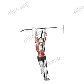 Band Assisted Muscle-up exercise targeting Back