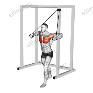 Band Low Alternate Chest Press exercise targeting Chest and Pectoralis Major Sternal Head
