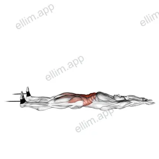 Band v up exercise targeting Waist