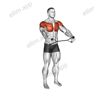 Band Warm-up Shoulder Stretch exercise targeting Chest and Deltoid Anterior