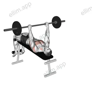 Barbell Decline wide grip pullover exercise targeting Back