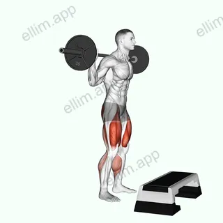 Barbell Squat Jump Step Rear Lunge exercise targeting Thighs
