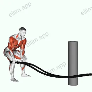 Battling Ropes Side Raise exercise targeting Plyometrics