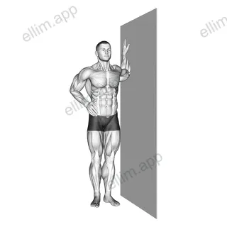 Bent Arm Chest Stretch exercise targeting Chest and Deltoid Anterior