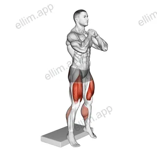 Bodyweight Heel Elevated Squat exercise targeting Thighs