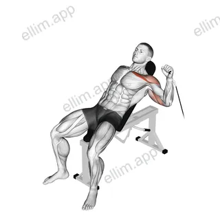 Cable One Arm Incline Press exercise targeting Chest and Pectoralis Major Clavicular Head
