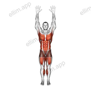 Celebratory Knee Drives exercise targeting Plyometrics