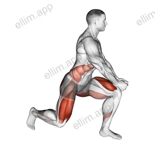 Crossover Reverse Lunge exercise targeting Thighs