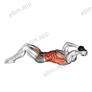 Dumbbell Alternate V up exercise targeting Waist