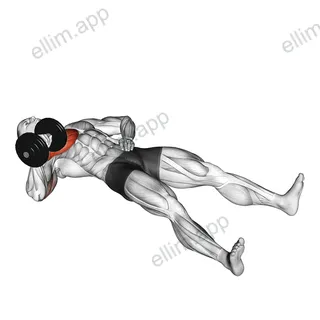 Dumbbell Alternating Floor Press exercise targeting Chest