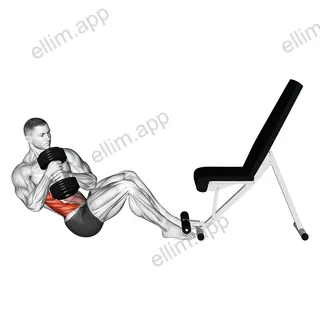 Dumbbell Russian Twist exercise targeting Waist and Obliques