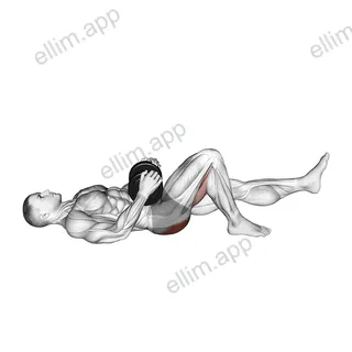 Dumbbell Single Leg Glute Bridge exercise targeting Hips and Gluteus Maximus