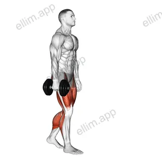 Dumbbell Suitcase Carry exercise targeting Thighs