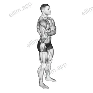Elbow Out Rotator Stretch exercise targeting Shoulders