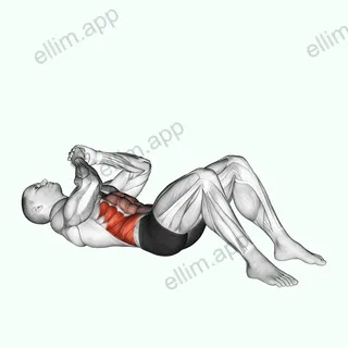 Elbow to Knee Sit up exercise targeting Waist