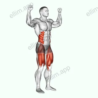 Elbow To Knee Twists exercise targeting Cardio