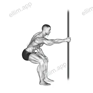 Fixed Bar Back Stretch exercise targeting Back and Infraspinatus