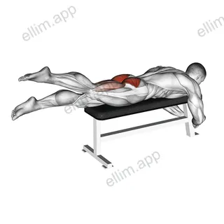 Flutter Kicks exercise targeting Hips and Gluteus Maximus
