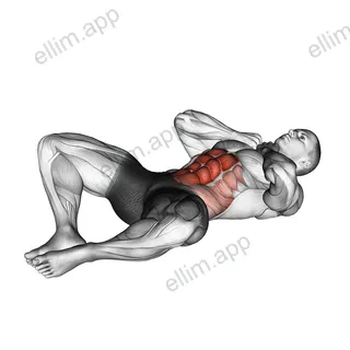 Groin Crunch exercise targeting Waist and Rectus Abdominis
