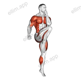 High Knee Skips exercise targeting Cardio