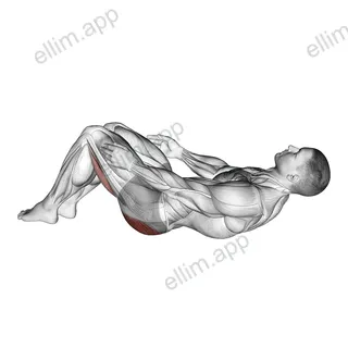 Hug keens to chest exercise targeting Hips and Gluteus Maximus