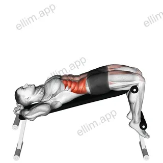 Incline Twisting Situp exercise targeting Waist