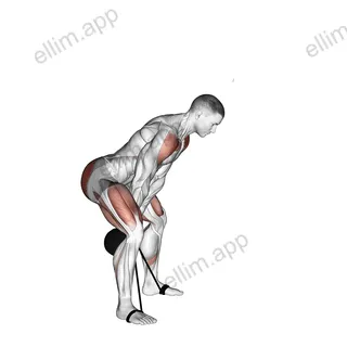 Kettlebell Banded Swing exercise targeting Hips