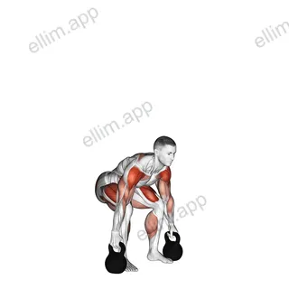 Kettlebell Clean and Jerk exercise targeting Hips and Shoulders