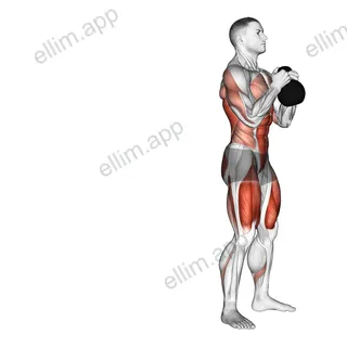 Kettlebell Deck Squat exercise targeting Back and Hips