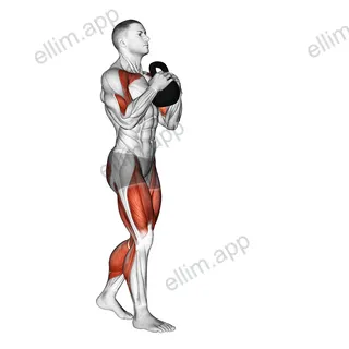 Kettlebell Goblet Carry exercise targeting Thighs