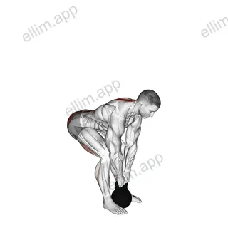 Kettlebell Good Morning exercise targeting Hips and Hamstrings