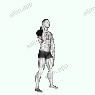 Kettlebell One Arm Push Press exercise targeting Shoulders and Deltoid Anterior