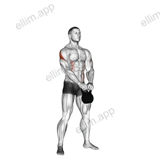 Kettlebell Pirate Ships exercise targeting Shoulders and Deltoid Posterior