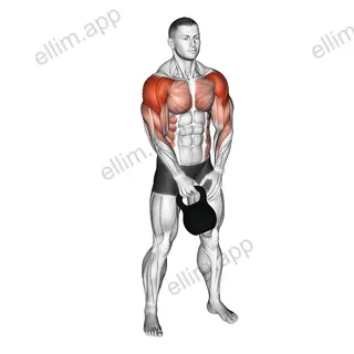 Kettlebell Slingshot exercise targeting Shoulders and Deltoid Anterior