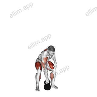 Kettlebell Split Snatch exercise targeting Hips