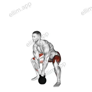 Kettlebell Sumo Deadlift exercise targeting Hips