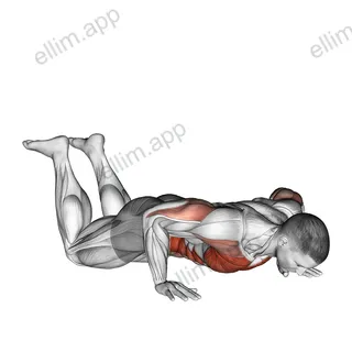 Kneeling Rotational Push Up exercise targeting Chest and Waist
