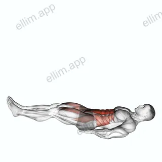 Leg Raise Hip Lift with Head up exercise targeting Waist and Iliopsoas