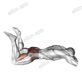Lying Frog Kick exercise targeting Hips