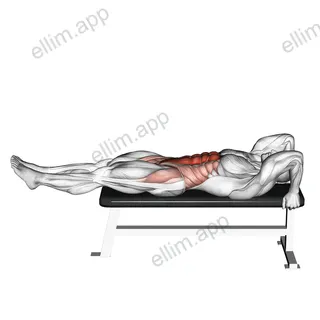 Lying leg hip raise exercise targeting Waist