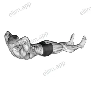 Lying Neck Extensor Stretch exercise targeting Neck