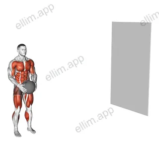 Medicine Ball Step Behind Rotational Throw exercise targeting Plyometrics