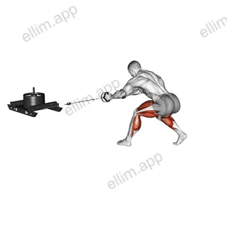 Power Sled Rear Drag exercise targeting Thighs