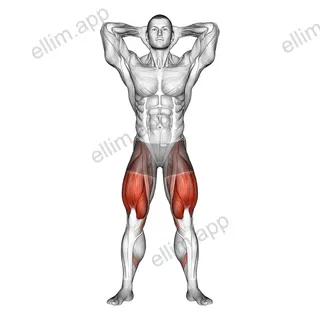 Prisoner Squat exercise targeting Thighs