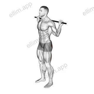 PVC Good Morning exercise targeting Hips and Hamstrings