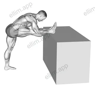 Raised Leg Knee Flexor Stretch exercise targeting Thighs